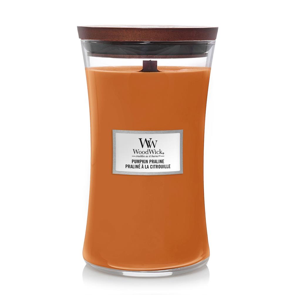 WoodWick Pumpkin Praline Large Hourglass Candle £19.79